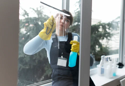 Nettoyage de vitres intérieures et extérieures à la Fage-Montivernoux